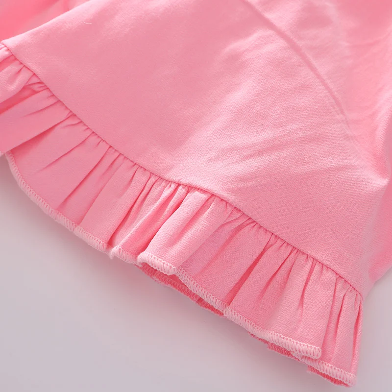 Футболки для девочек ясельного возраста детская одежда лето 2019 повседневные