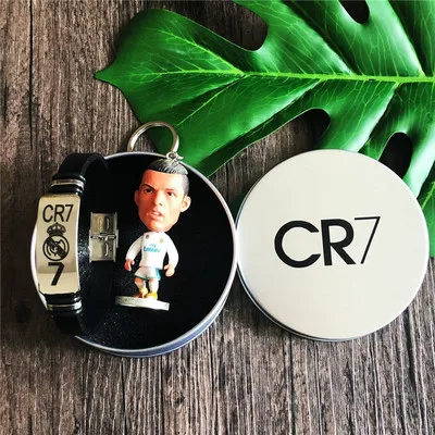 White Ronaldo Ring Россия Кубок мира Барселона C Роналду автомобильные Брелоки для ключей связка для ключей кулон вращающийся футбольный Значок команды спортивный браслет - Цвет: White Ronaldo Ring