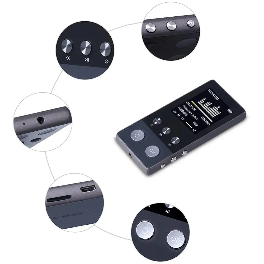 Без потерь HI FI MP3 плеер 4 ГБ 8 ГБ 16 ГБ с fm-радио часы электронная книга чтение портативный цифровой музыкальный плеер аудио Lecteur MP 3