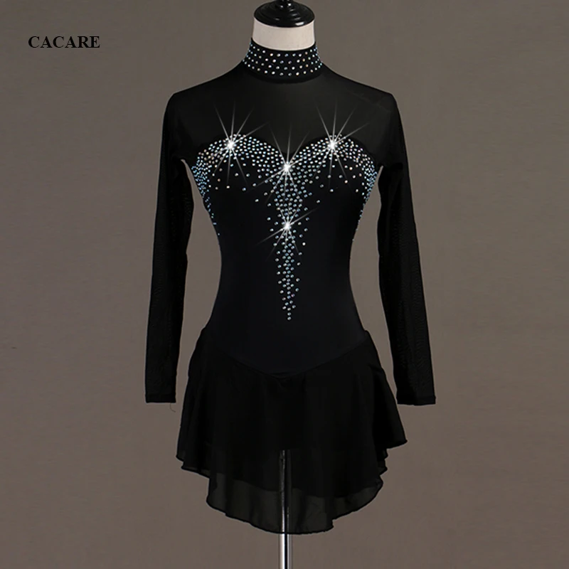 Customized Figure Skating Dress Latin Dance Women Latina Salsa Standard Dresses Leotard D0594 Rhinestones | Тематическая одежда и