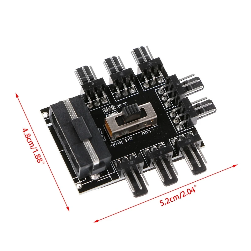 Разветвитель для вентилятора ПК IDE Molex 1 8 каналов 3 контакта 12 В|Компьютерные