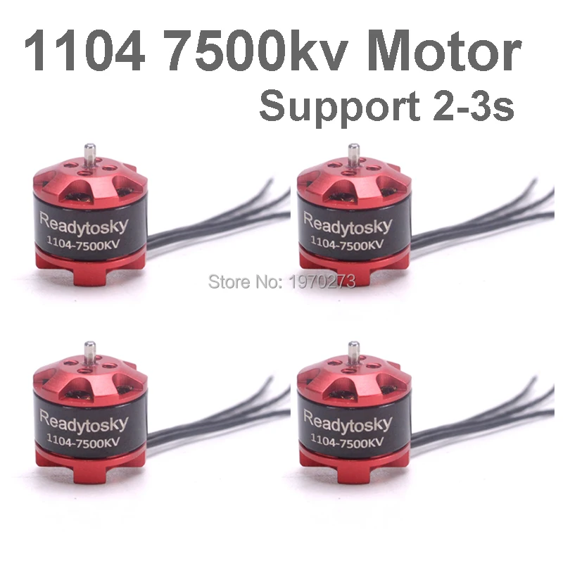 1104 7500KV 2-3S Brushless Motor Engine Support 2030 Props for ELF 88mm Q90 100mm Mini FPV Racer Racing Drone Spare Parts