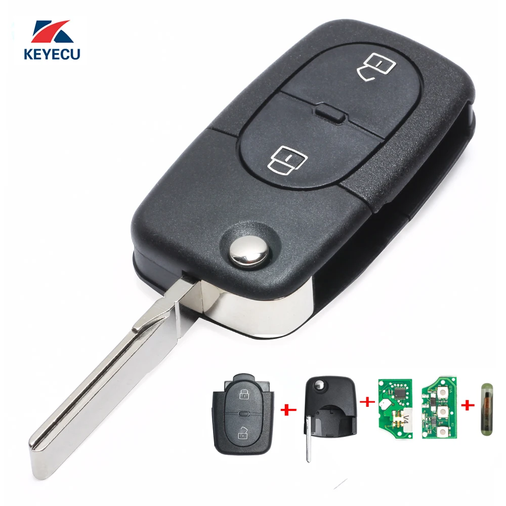 

KEYECU Replacement for Audi RS6 A3 A4 A6 Quattro 1997-2001 Remote Car Key Fob Part Numbers: 4D0 837 231 R