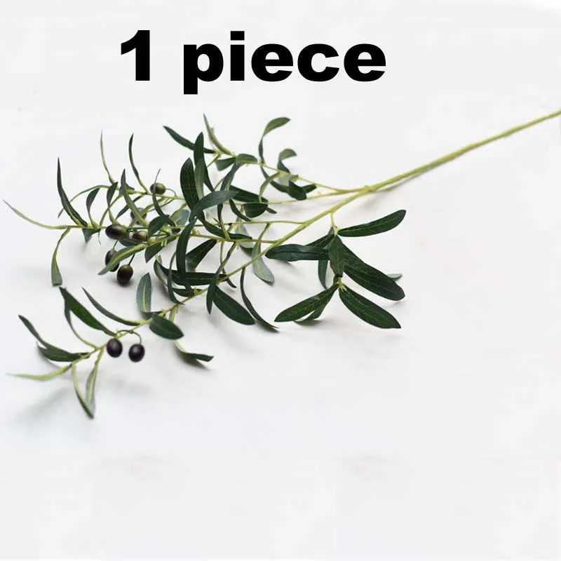 10 Olive Branches/Piece Nordic Fake Plant Wedding Decoration Plants Fausse Plante Artificial Room Decor Farmhouse | Дом и сад