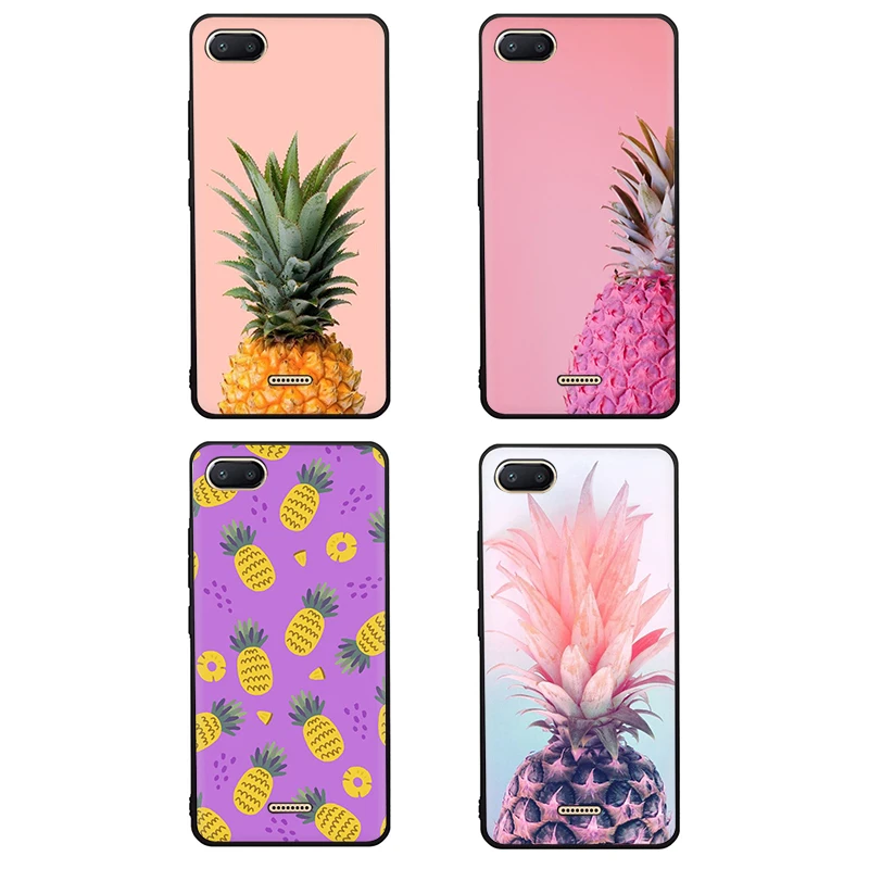 pineapple ananas Silicone phone case for Xiaomi Redmi 4A 4X 5 6 A Plus Pro 7 GO Note 8 7A K20 | Мобильные телефоны и