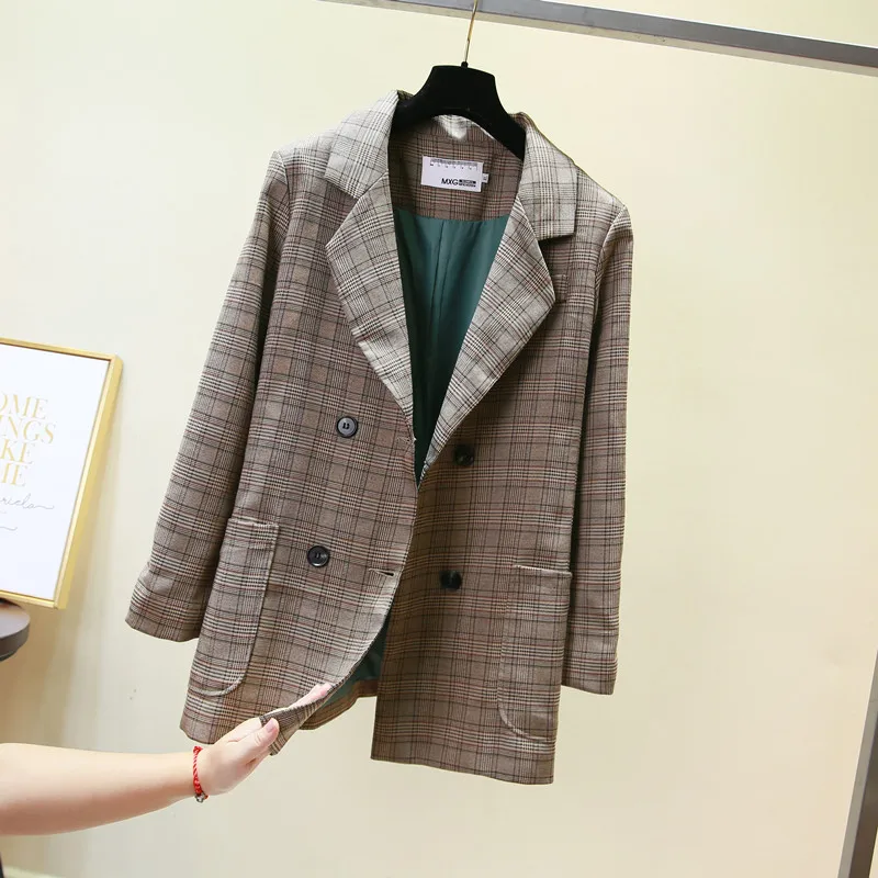 Высокое качество костюм куртка для женщин демисезонный Мода 2019 г. Хаундстут