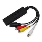 USB-адаптер для видеозаписи, USB 2,0, простой в использовании, для ТВ, DVD, VHS, DVR