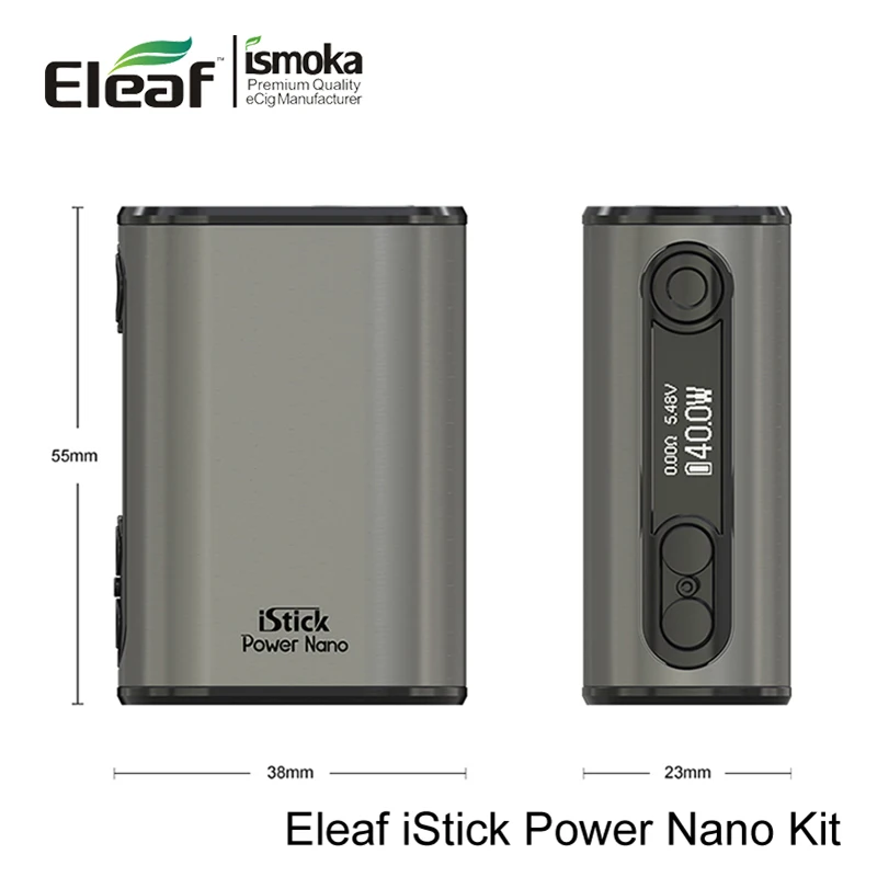Original Eleaf iStick Power Nano Kit 1100mAh 40W Mod Battery 2ML Melo 3 Tank Istick E-Cigarette | Электроника