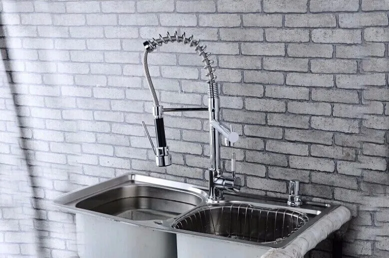Кухонный кран Torneira Cozinha Lavabo выдвижной вверх и вниз хромированный латунный водопроводной кран раковина смеситель кран