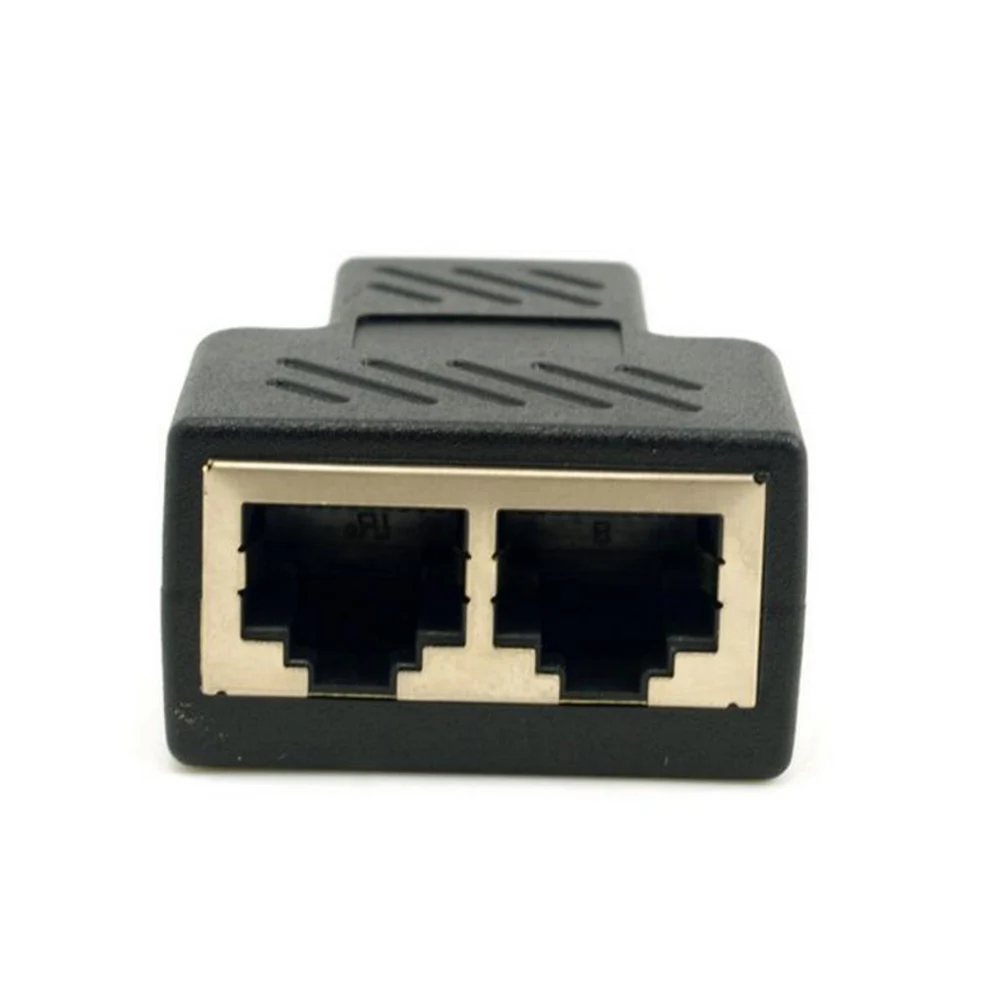 1 до 2 CAT6 RJ45 гнездовой сплиттер Ethernet сетевой кабель удлинитель конвертер адаптер