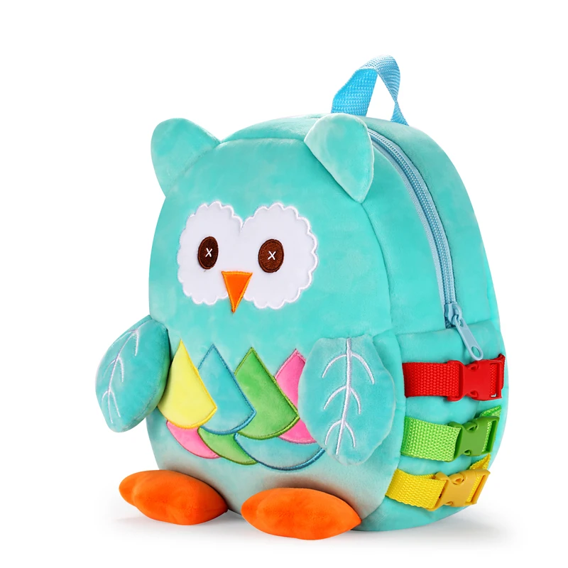 Милый плюшевый рюкзак с совой Kawaii зайчиком мягкая игрушка кроликом розовая синяя