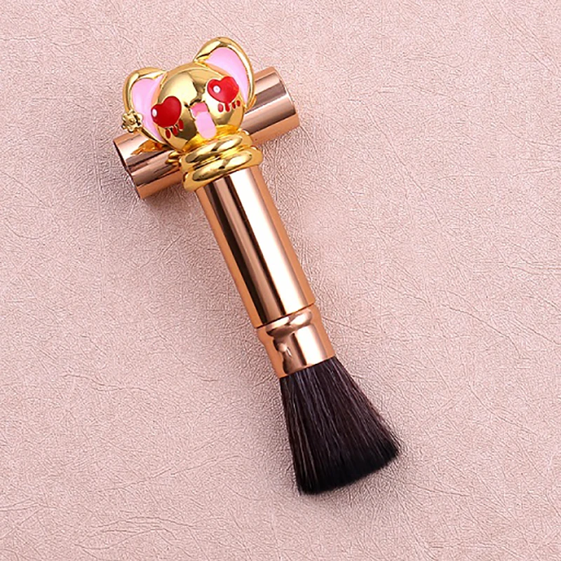 Милый Cardcaptor Sakura кисти для макияжа выдвижной портативный косметический порошок основа для макияжа Румяна Кисти инструменты для макияжа