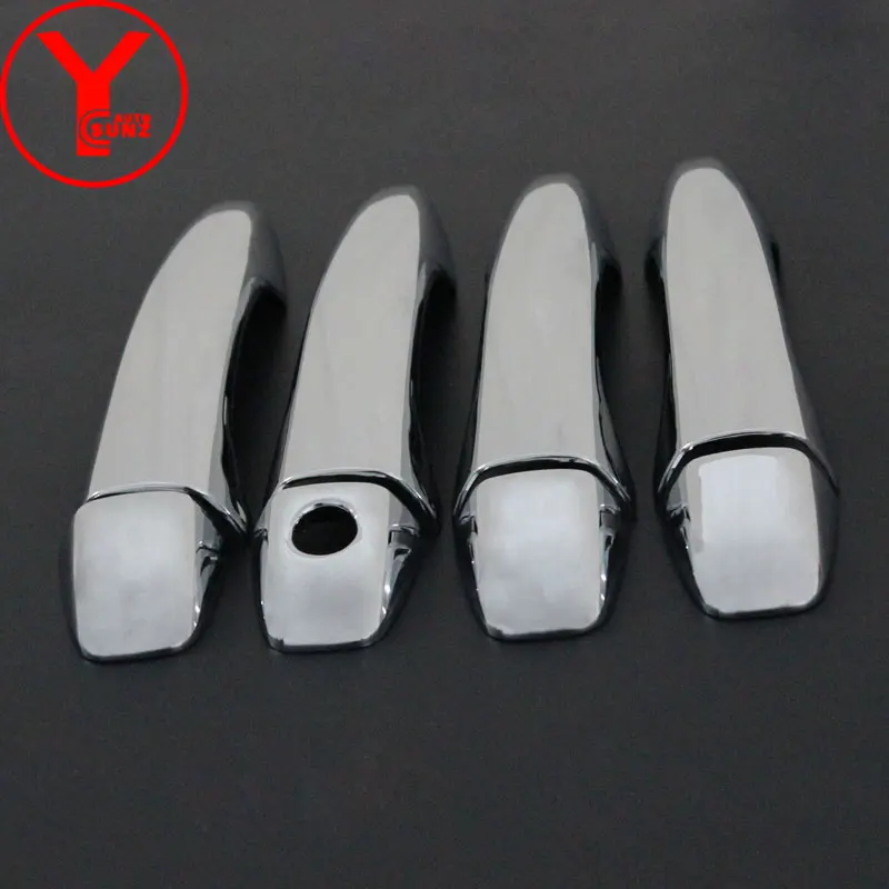 chrome door handle cover For peugeot 2008 1.6T 2013 2014 2015 2016 2017 ABS Door Handle Bowl Cover car parts accessories YCSUNZ |
