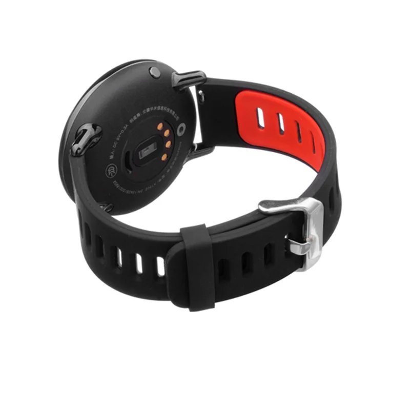 Силиконовые браслеты для Xiaomi Huami Amazfit Pace/Amazfit 2 спортивный ремешок браслет, Amazfit 2 S Ремешок черный, красный - Цвет: 4