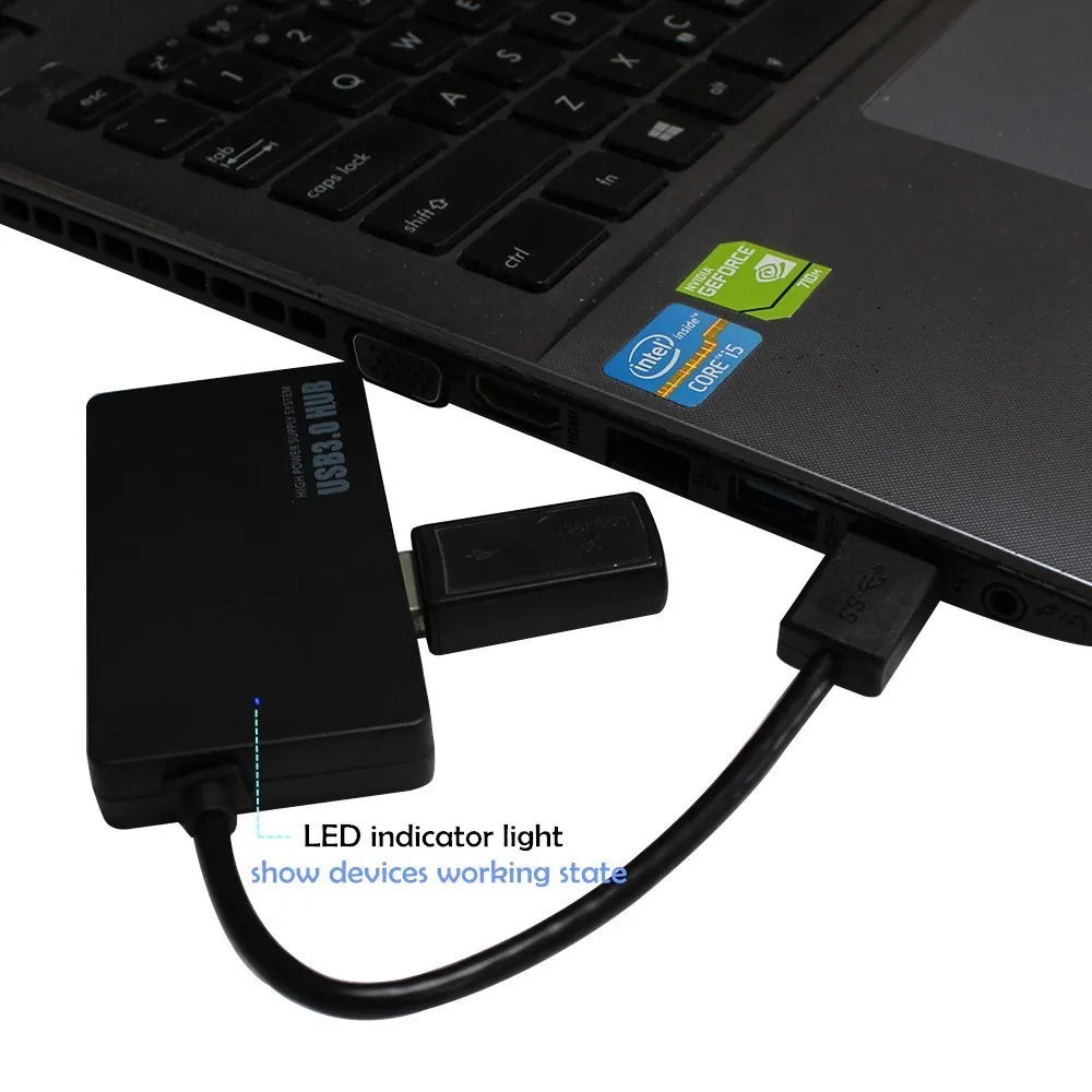 Высокоскоростной разветвитель для компьютера 3 0 дюйма с 4 портами|USB-хабы| |