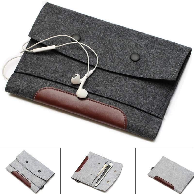 Шерстяной войлочный чехол для ноутбука сумка планшета 7 8 10 11 12 13 14 15 17 3 Macbook Air Pro