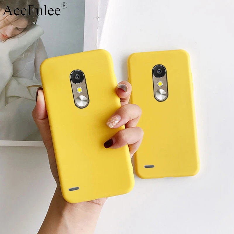 Желтый яркий матовый прозрачный ТПУ чехол для LG K12 K40 K4 евро K8 Aristo2 K9 K10 Alpha K11 Plus милый противоударный резиновый чехол