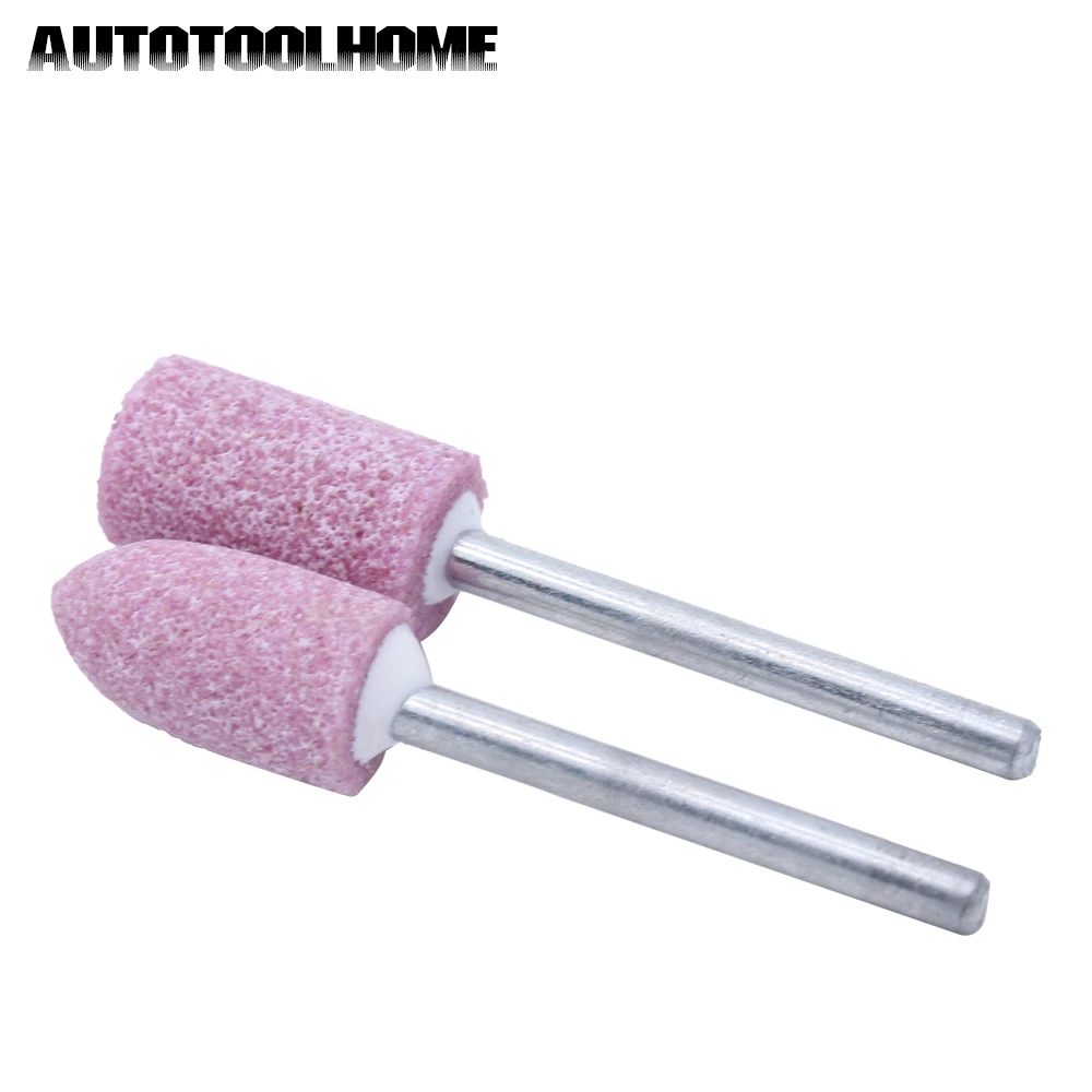 AUTOTOOLHOME 10 шт. абразивный монтируемый камень цилиндрический для Dremel 3000 4000 вращающиеся инструменты шлифовальный камень головка колеса