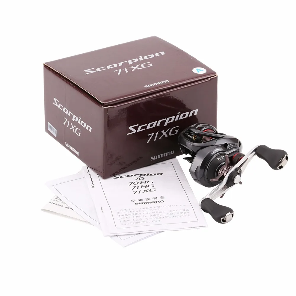 Новинка Shimano Scorpion 70 70HG 71HG 71XG правая левая рука baitcasing Рыболовная катушка 8BB Max Drag 4 5