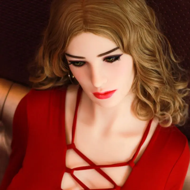 Секс кукла Pinklover с голубыми глазами и белой кожей голова для куклы 155 см до 165 11