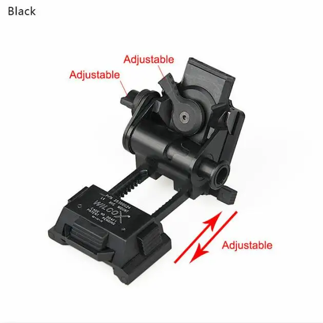 Black PPT тактические аксессуары шлемы VAS Shroud L4 G24 NVG крепление ночного видения Rhino Arm nvg крепления металлический шлем адаптеры - Цвет: Black