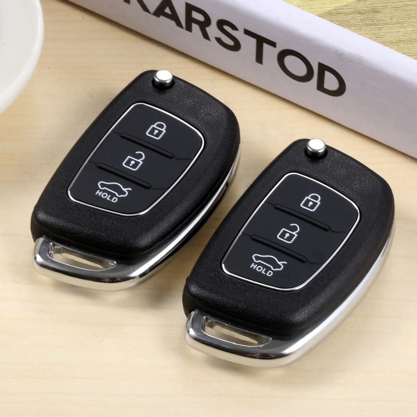 3 кнопки дистанционного ключа складной Флип 433 МГц ID46 для Elantra Avante Sonata Santa Fe Eon Click