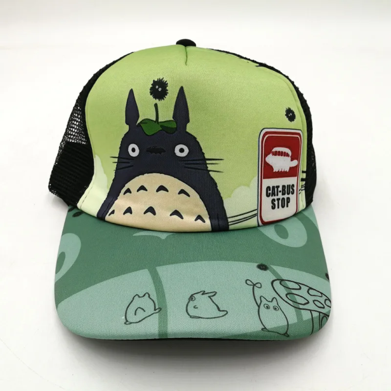 Totoro-1 Аниме ACG Hatsune Miku Бейсбол остроконечная Кепка Snapback девушка солнцезащитная Кепка с сеткой - Цвет: Totoro-1