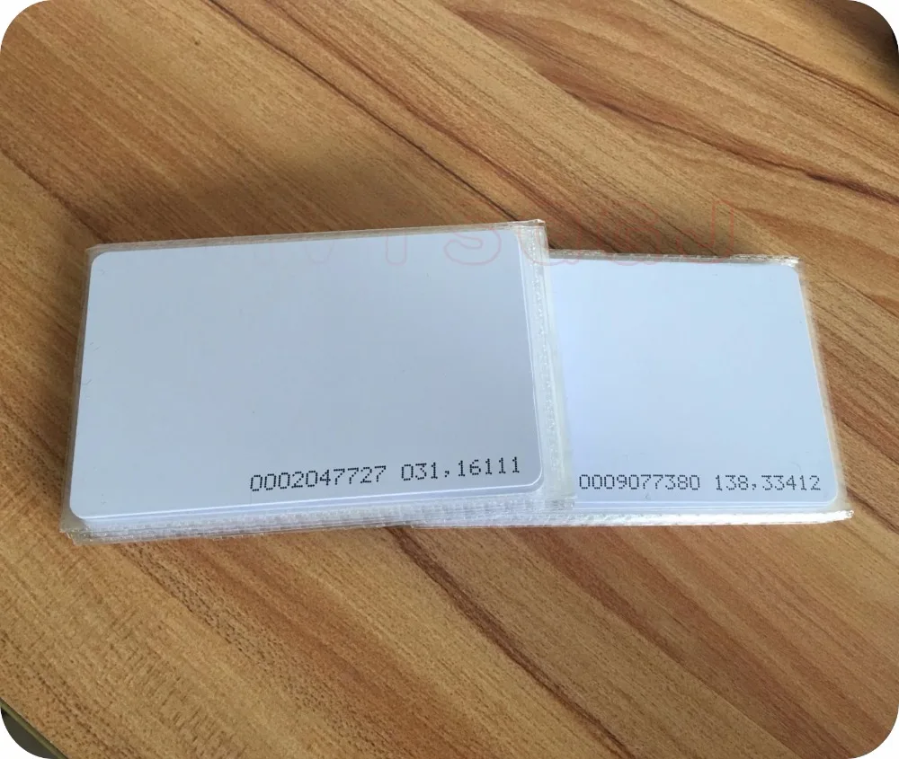 1000 шт./лот TK4100/EM4100 blank EM ID Card тонкая ПВХ RFID 125 кГц 18000 2 смарт карта контроль доступа