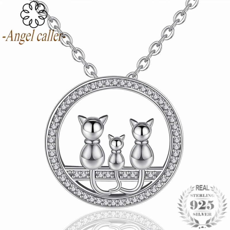 Женское ожерелье с подвеской в виде сердца Angel Caller из стерлингового серебра