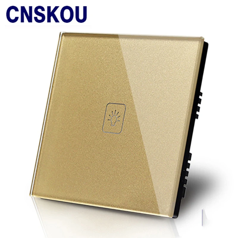 Cnskou UK Стандартный сенсорный переключатель 1 банда 1way со светодиодным