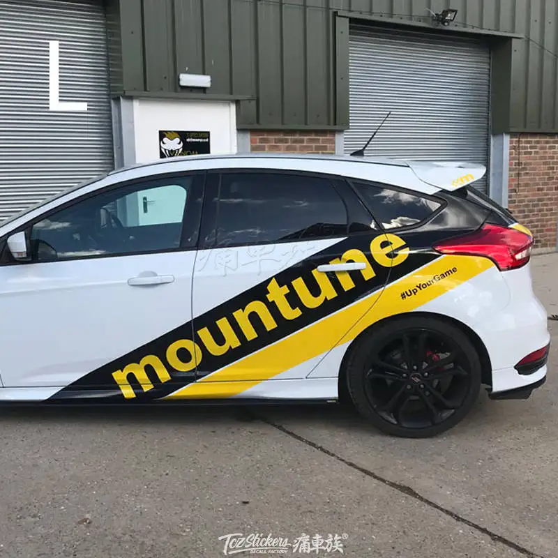 L Автомобильные наклейки для Ford Focus, цветные наклейки для тела, декоративные модифицированные персональные наклейки, пленка - Название цвета: L