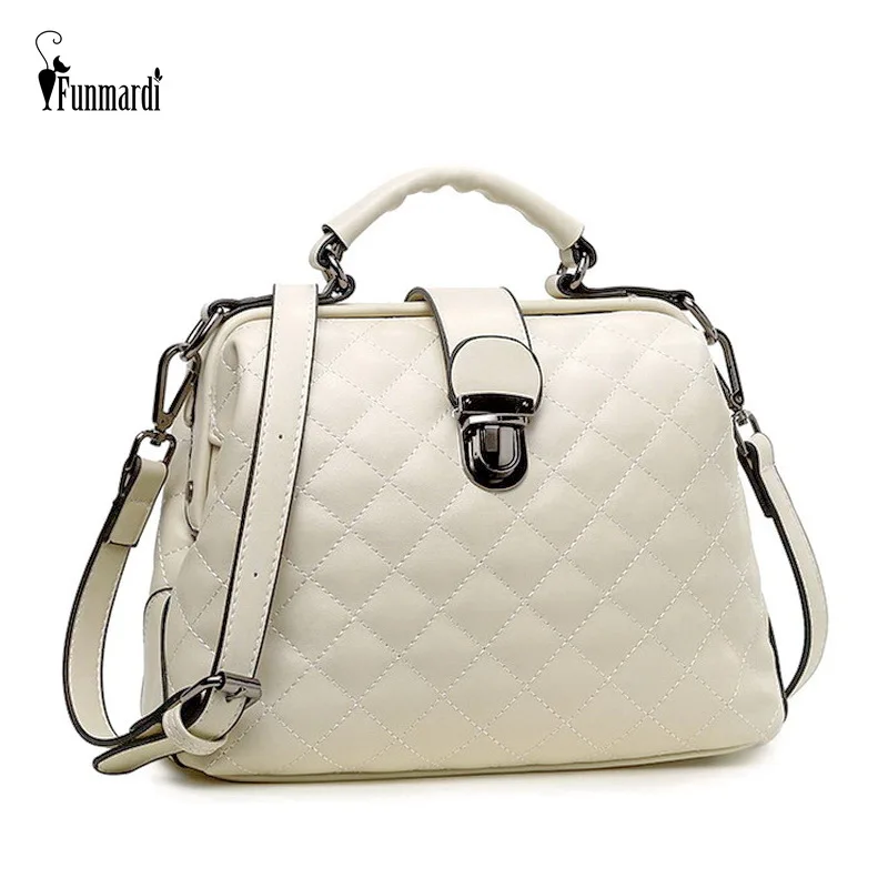 FUNMARDI Женская Сумка Маленькие Сумки Доктора из PU Кожи через плечо Для Женшин