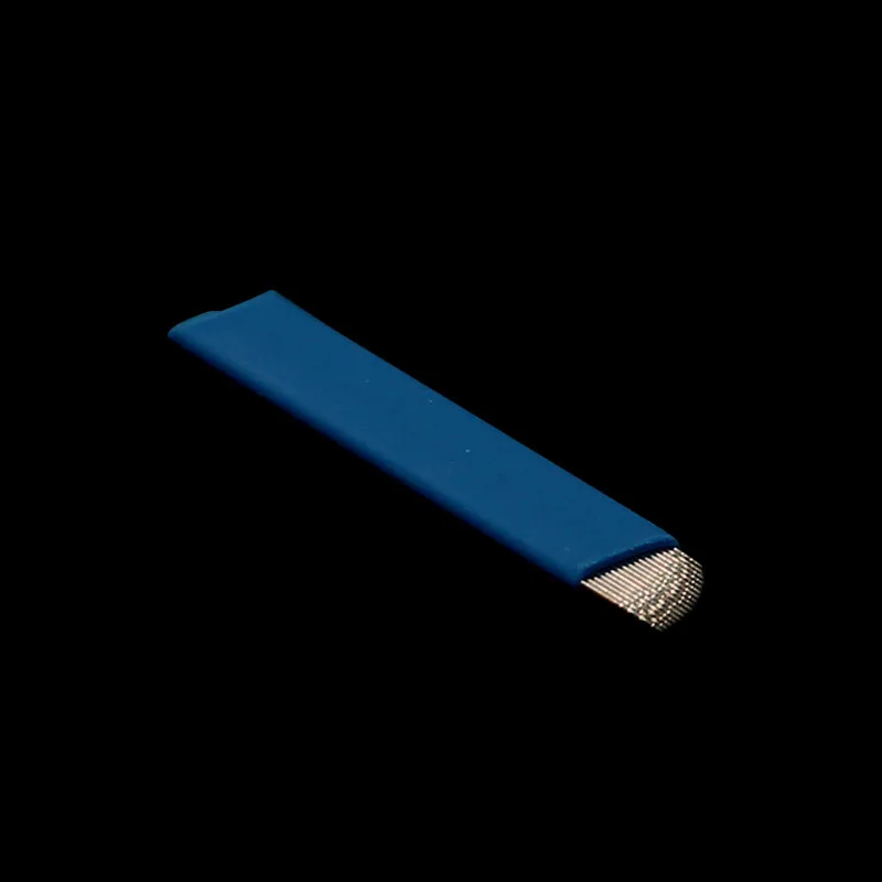 500 шт. 17 Pin Постоянный бровей Макияж лезвия татуировки руководство иглы для Microblading