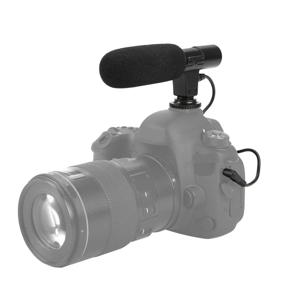 SOONHUA портативный микрофон для записи конденсаторный микрофон для Canon Nikon камера DSLR видеокамера профессиональный микрофон для интервью