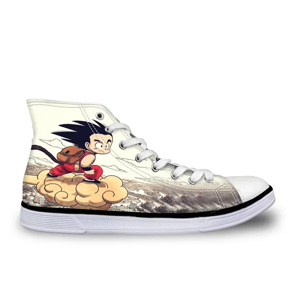 Thikin Dragon Z Ball мужские высокие парусиновые туфли крутой Жемчуг дракона Супер Синий персонаж сын Goku vegeta мужские кроссовки с вулканизированной подошвой - Цвет: H1099AK