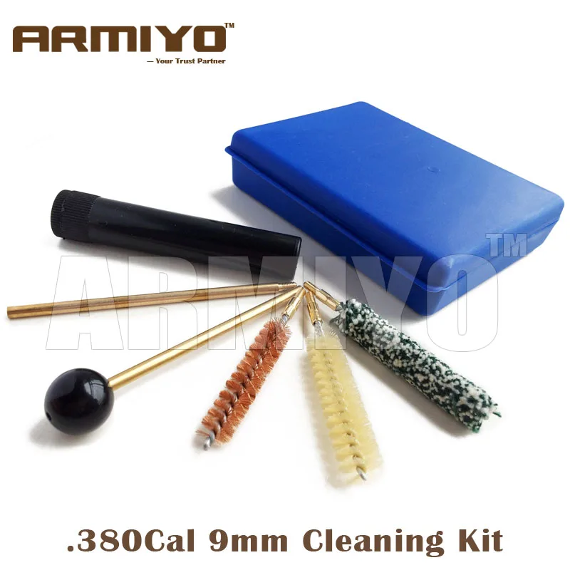 

Armiyo Barrel Brush CAL: .38 357 9mm Pistol Cleaning Kit Gun Bore Cleaner Nylon Brush Swabs Hunting Shooting Accessories