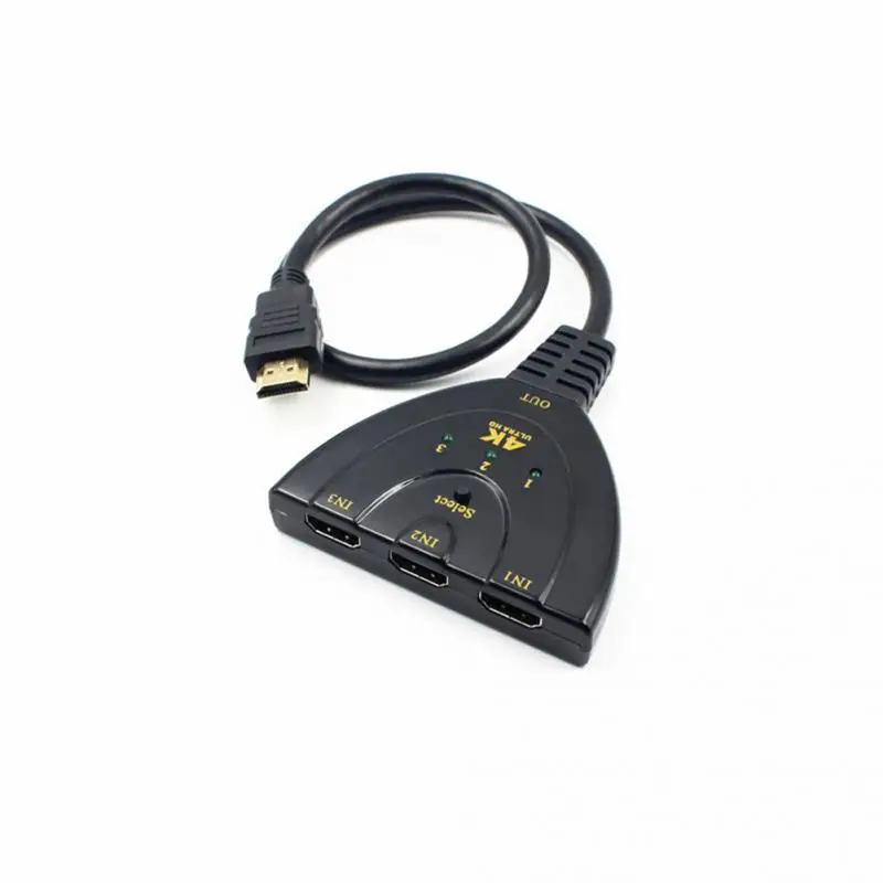 Высокое качество мини 3 порта HDMI сплиттер 4K * 2K HD видео коммутатор Поддержка PS4