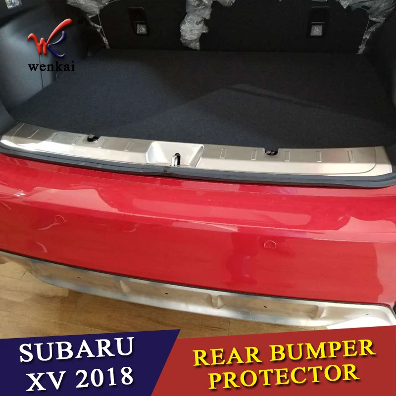 Аксессуары для SUBARU XV 2017 2018 защитная крышка заднего бампера Накладка на порог