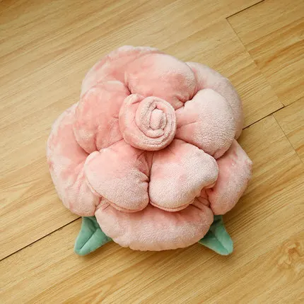 pink Розовая дизайнерская подушка, креативная подушка, плюшевые цветы, милый прикроватный диван, задняя подушка для автомобиля, поясная подушка - Цвет: pink