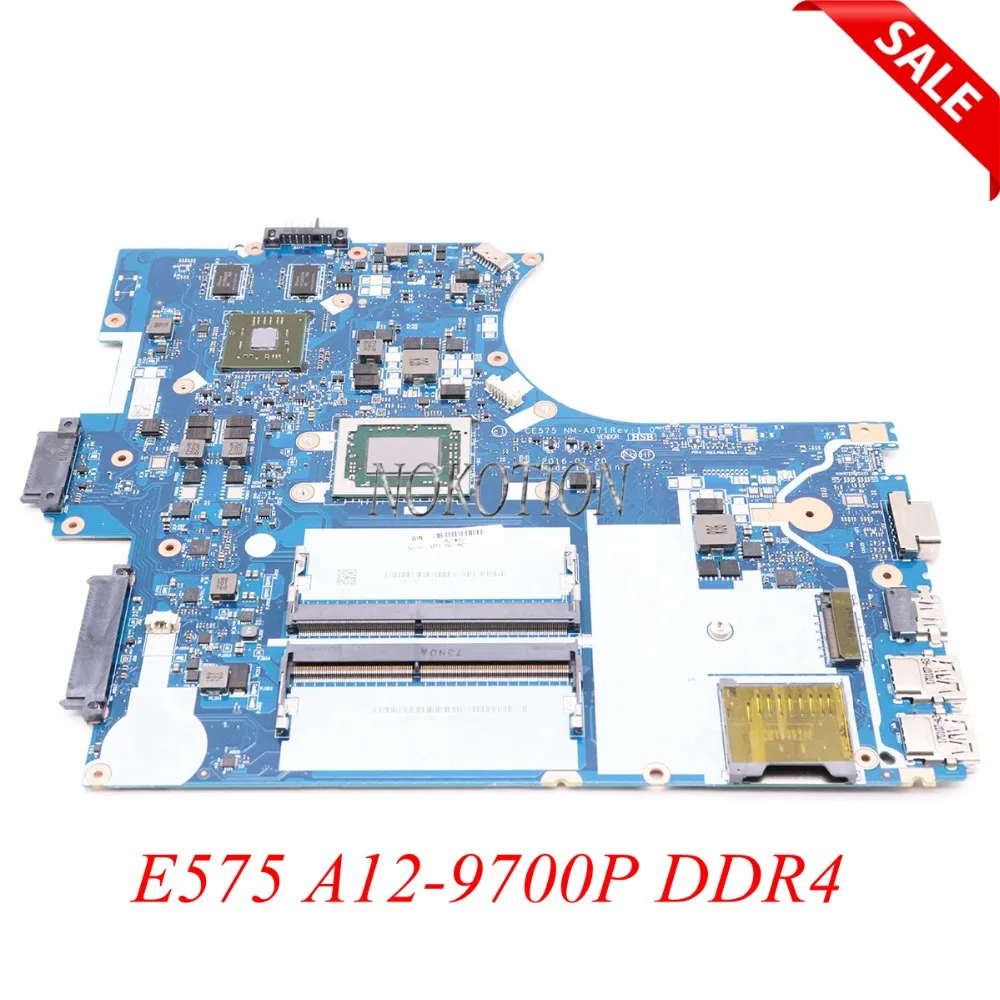 Материнская плата NOKOTION CE575 для ноутбука ThinkPad lenovo E575 15 6 дюйма NM A871 DDR4 Radeon R5