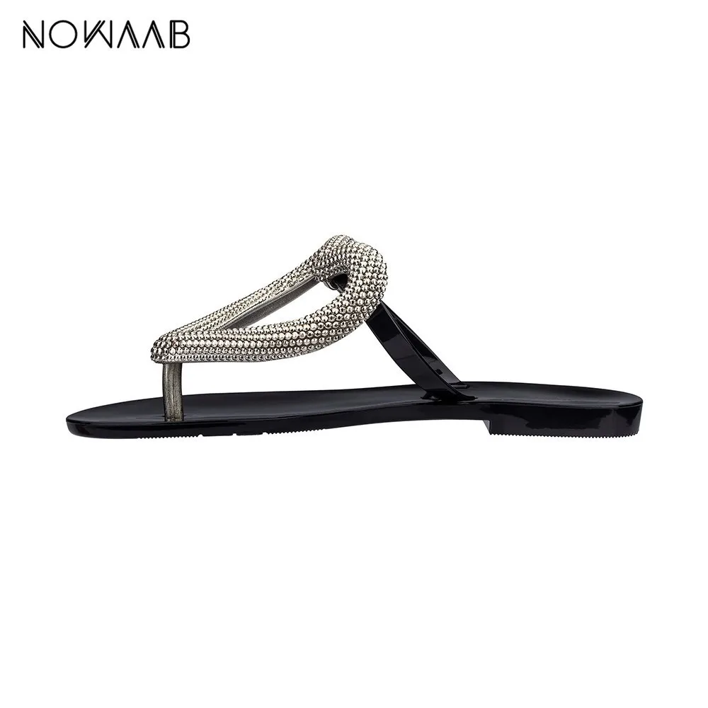 Женские сандалии на плоской подошве morazora черные или белые желе в форме сердца