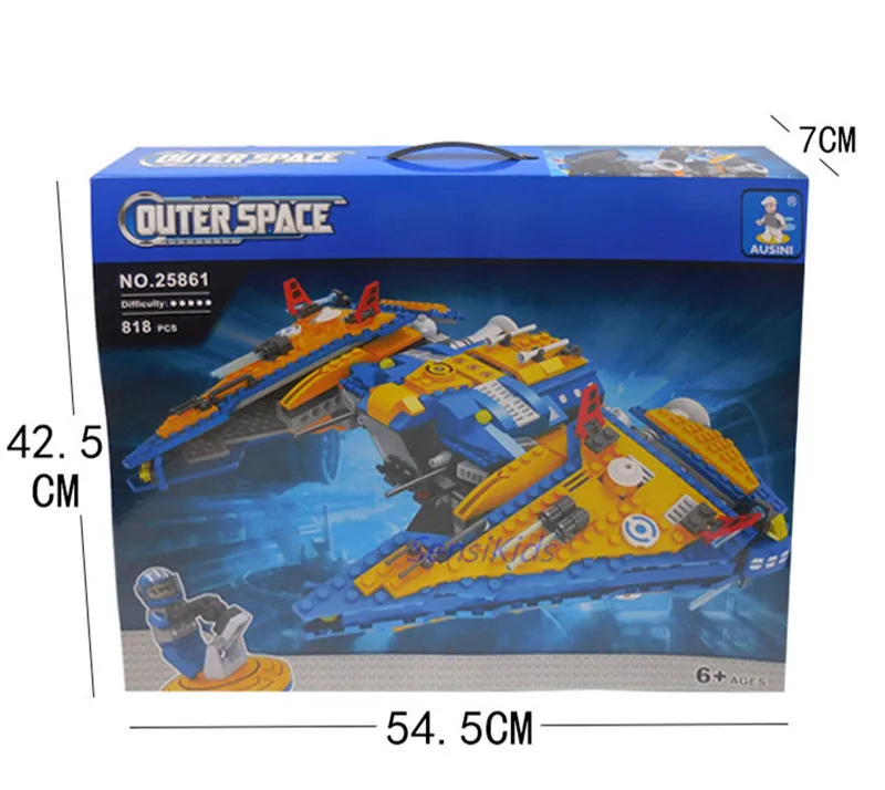 Модели строительные игрушки совместимые с A25861 818 шт космические блоки хобби для