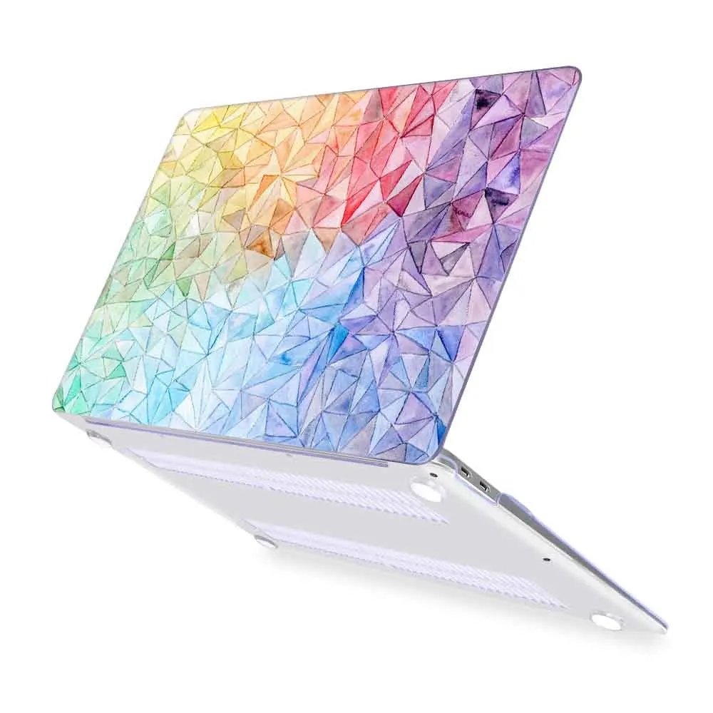 A046 Чехол для ноутбука MacBook Air Pro retina 11 12 13 15 A1932 Pro 13 15 16 дюймов Сенсорная панель A2141 A2159 пластиковый жесткий чехол - Цвет: A046