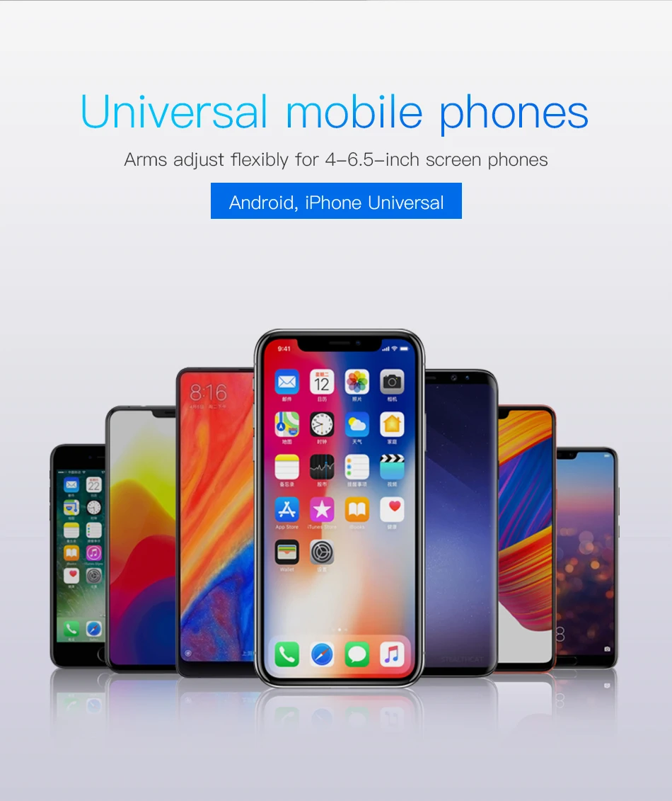 Baseus Qi Беспроводное зарядное устройство, автомобильный держатель для iPhone XS X samsung S9 Note9, держатель для мобильного телефона, подставка, крепление на вентиляционное отверстие, автомобильный держатель для телефона