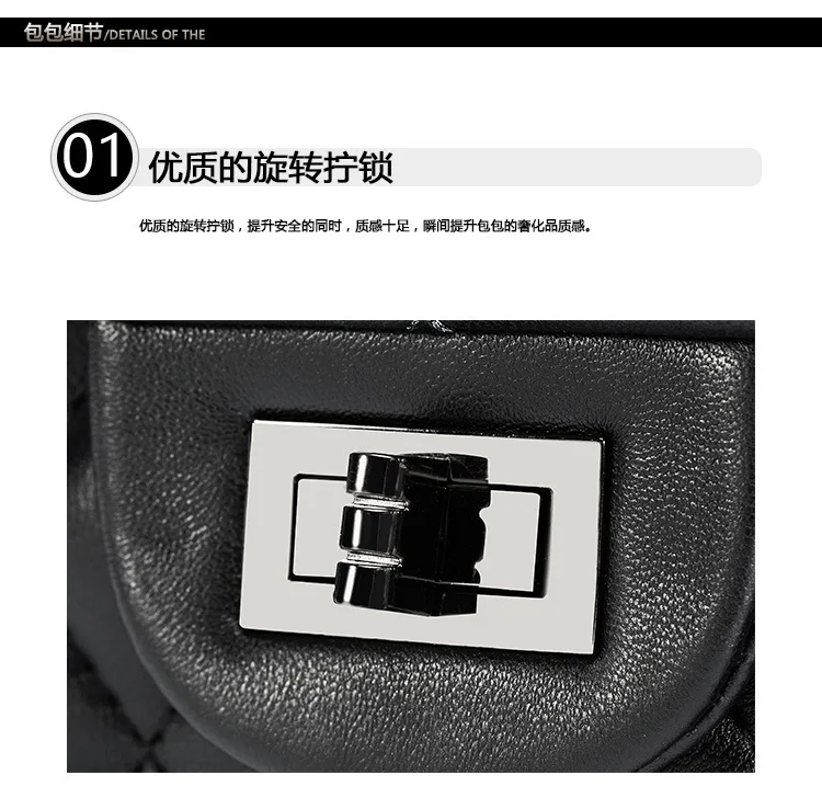 Новая мода Lingge цепь xiangfeng кожа овчины ручной одной женская сумка через плечо