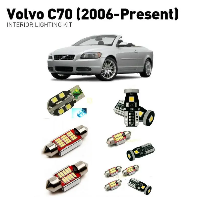 Светодиодные интерьерные лампы для volvo c70 2006 + 13 шт. светодиодные автомобилей