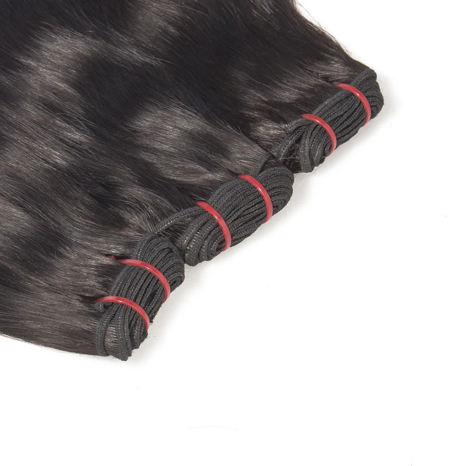 На флисе Необработанные индийские натуральные пучки волос с фронтальным