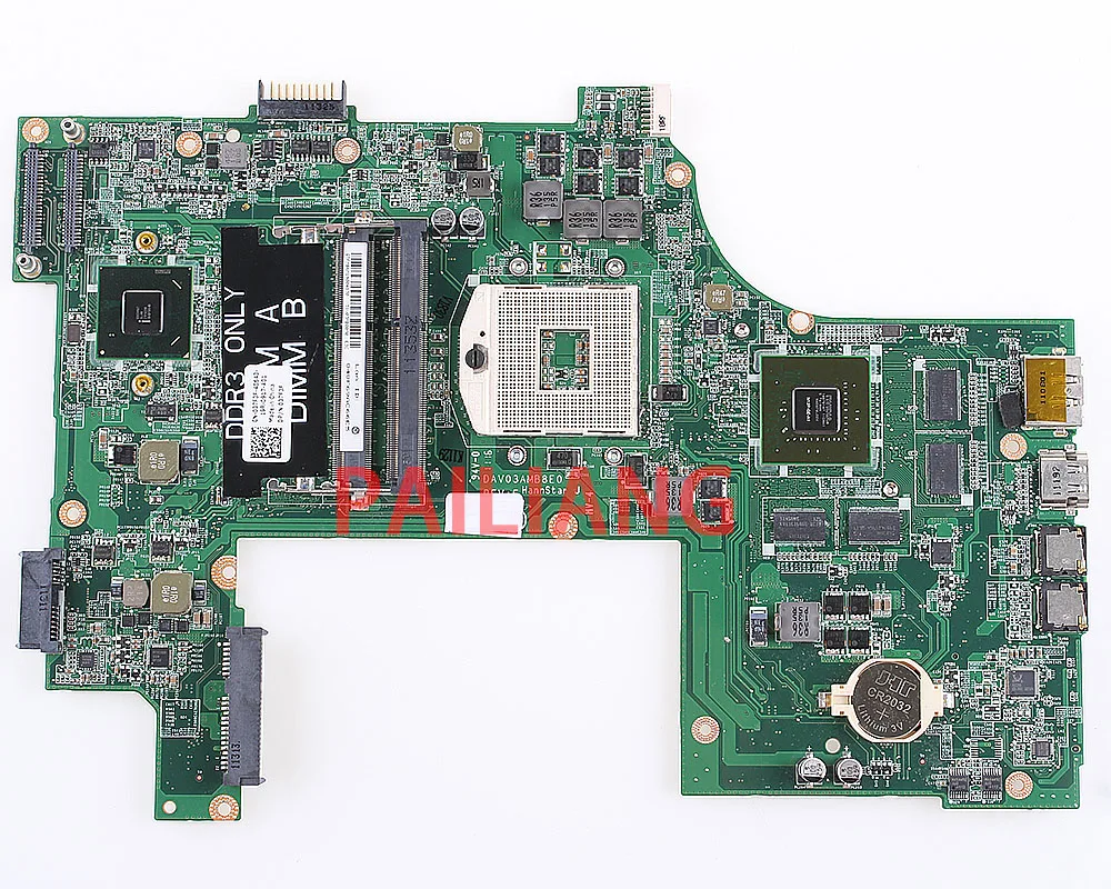 PAILIANG материнская плата для ноутбука DELL N7110 GT525M 1GB PC материнская плата CN-037F3F 037F3F DAV03AMB8E0 tesed DDR3