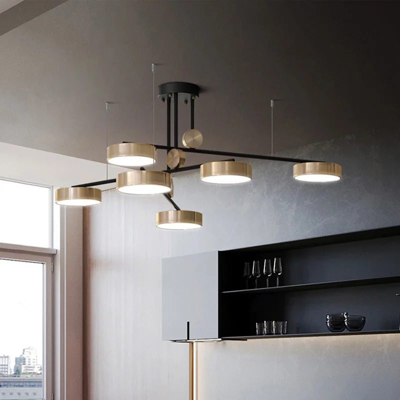 Современные Обеденные люстры светодиодные светильники для гостиной ресторана атмосферные подвесные лампы