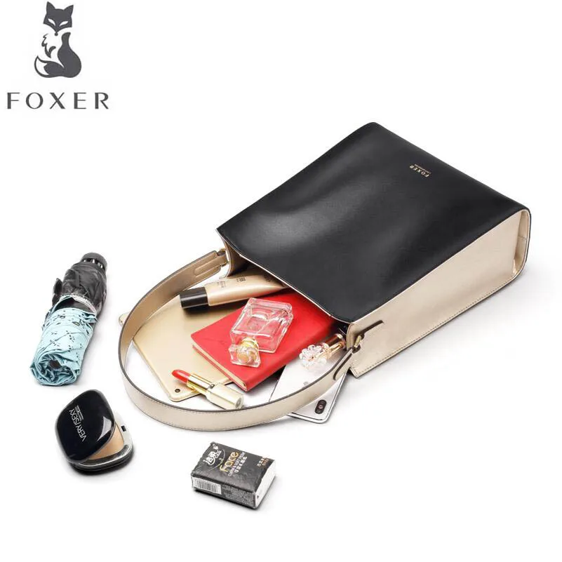 FOXER Роскошные Повседневная модная сумка 2019 новая Европа и Америка мягкая кожаная